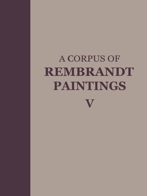 cover image of A Corpus of Rembrandt Paintings V
